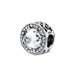 Berloque Prata Art Colection Redondo Com Zircônia Branca