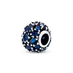 Berloque Prata Art Colection Com Zircônias Azuis Escuro