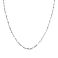 Corrente Prata Cordão Baiano 45 cm
