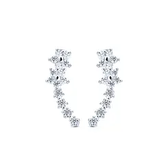 Brinco Prata Ear Cuff Estrelas
