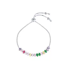 Pulseira Prata Leve Riviera Colorida