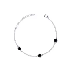 Pulseira Prata Leve Estrela Zircônia