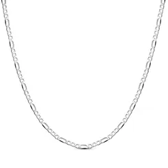 Corrente Prata Masculina Figaro 60cm 1mm