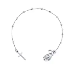 Pulseira Prata Terço