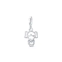 BERLOQUE PRATA ART COLECTION MENINA COM ZIRCÔNIAS