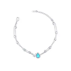 Pulseira Prata Leve Precious Verde