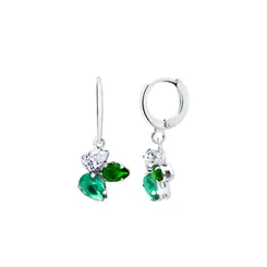 Brinco Prata Leve Click Precious Drop