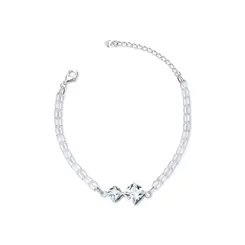 Pulseira Prata Leve Precious Ponto Luz