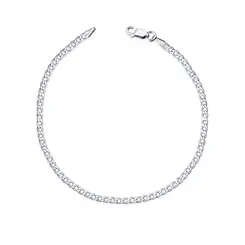 Pulseira Prata Masculina Grumet Fina