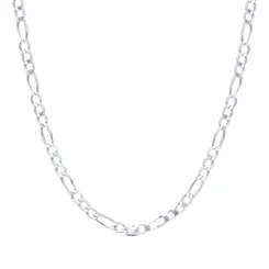 Corrente Prata Masculina Figaro 60cm 4mm