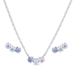 Conjunto Prata Leve Com Zircônias