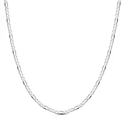 Corrente Prata Masculina Figaro 70cm 2mm