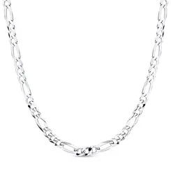 Corrente Prata Masculina Figaro 70cm 5mm