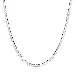Corrente Prata Masculina Grumet 60cm 3mm
