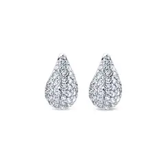 Brinco Prata Gota Pequena Com Zircônias