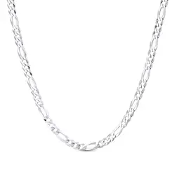 Corrente Prata Masculina Figaro 60cm 5mm