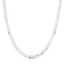 Corrente Prata Masculina Grumet 70cm 4mm