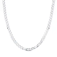 Corrente Prata Masculina Grumet 70cm 4mm
