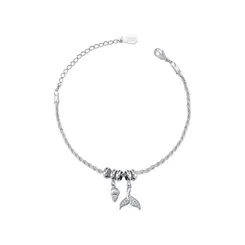Pulseira Prata Leve Sereia