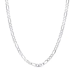 Corrente Prata Masculina Fígaro 70cm