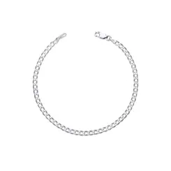 Pulseira Prata Masculina Grumet 21cm