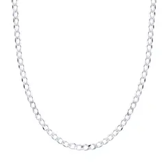 Corrente Prata Masculina Grumet 70cm 3mm