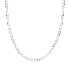 Corrente Prata Masculina Grumet 60cm 3mm