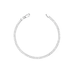 Pulseira Prata Masculina Grumet 20cm 3mm