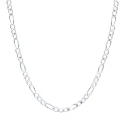 Corrente Prata Masculina Figaro 70cm 3mm