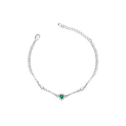 Pulseira Prata Leve Flor Orquídea