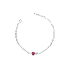 Pulseira Prata Leve Riviera Flor Rosas