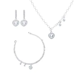 Conjunto Prata Leve Flor Lavanda