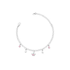 Pulseira Prata Leve Petit Coroa