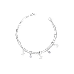 Pulseira Prata Leve Petit Borboleta