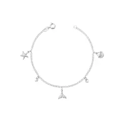 Pulseira Prata Fundo do Mar com Zircônias