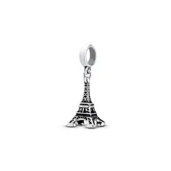Berloque Prata Art Collection Torre Eiffel Envelhecido