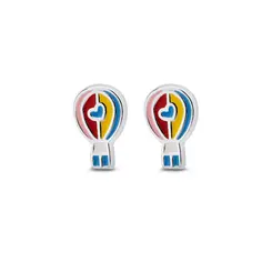 Brinco Prata Infantil Balão