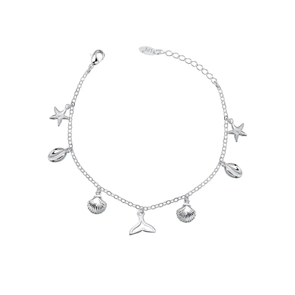 Pulseira Prata Leve Fundo do Mar