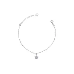 Pulseira Prata Estrela com Zircônias