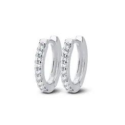 Brinco Prata Argola Click M