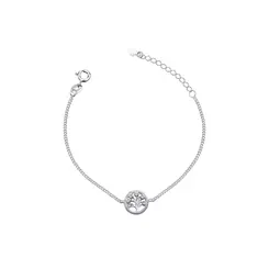 Pulseira Prata Árvore da Vida
