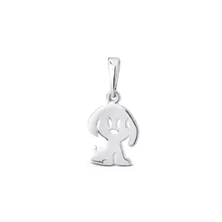 Pingente Prata Cachorro Liso