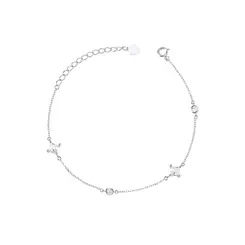 Pulseira Prata Estrela em Zircônia