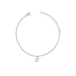 Pulseira Prata Leve Ponto Luz