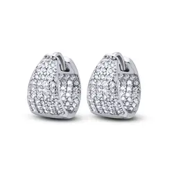 Brinco Prata Rodinada Argola Click Gota Craveja
