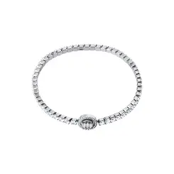 Bracelete Prata Rodinada Riviera Redondas e Zircônias Centrais