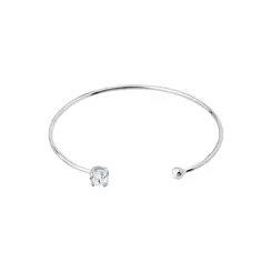 Bracelete Prata Leve Ponto Luz