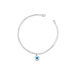 Pulseira Prata Leve Olho Grego