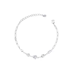 Pulseira Prata Leve Zircônias
