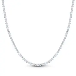 Choker Prata Leve Riviera Zircônias Redondas